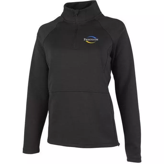 Charles River Women's Seaport Quarter Zip Drop-Tail Back
