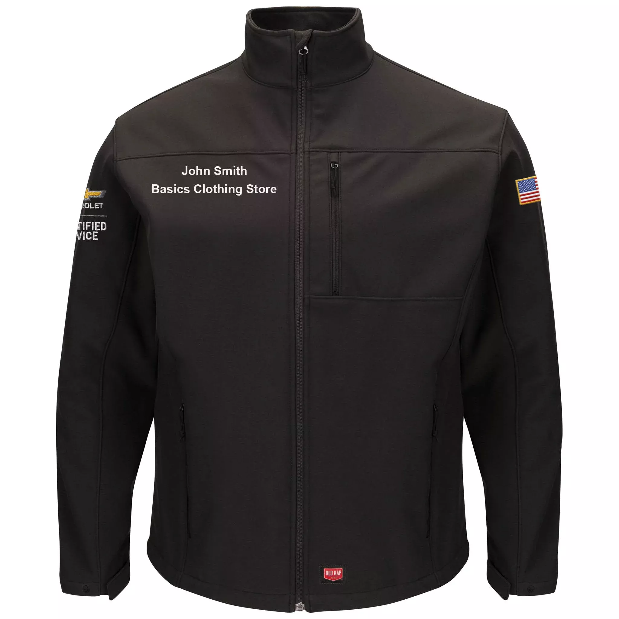 Chevrolet Men's Deluxe Soft Shell Jacket - Black - 3108BK