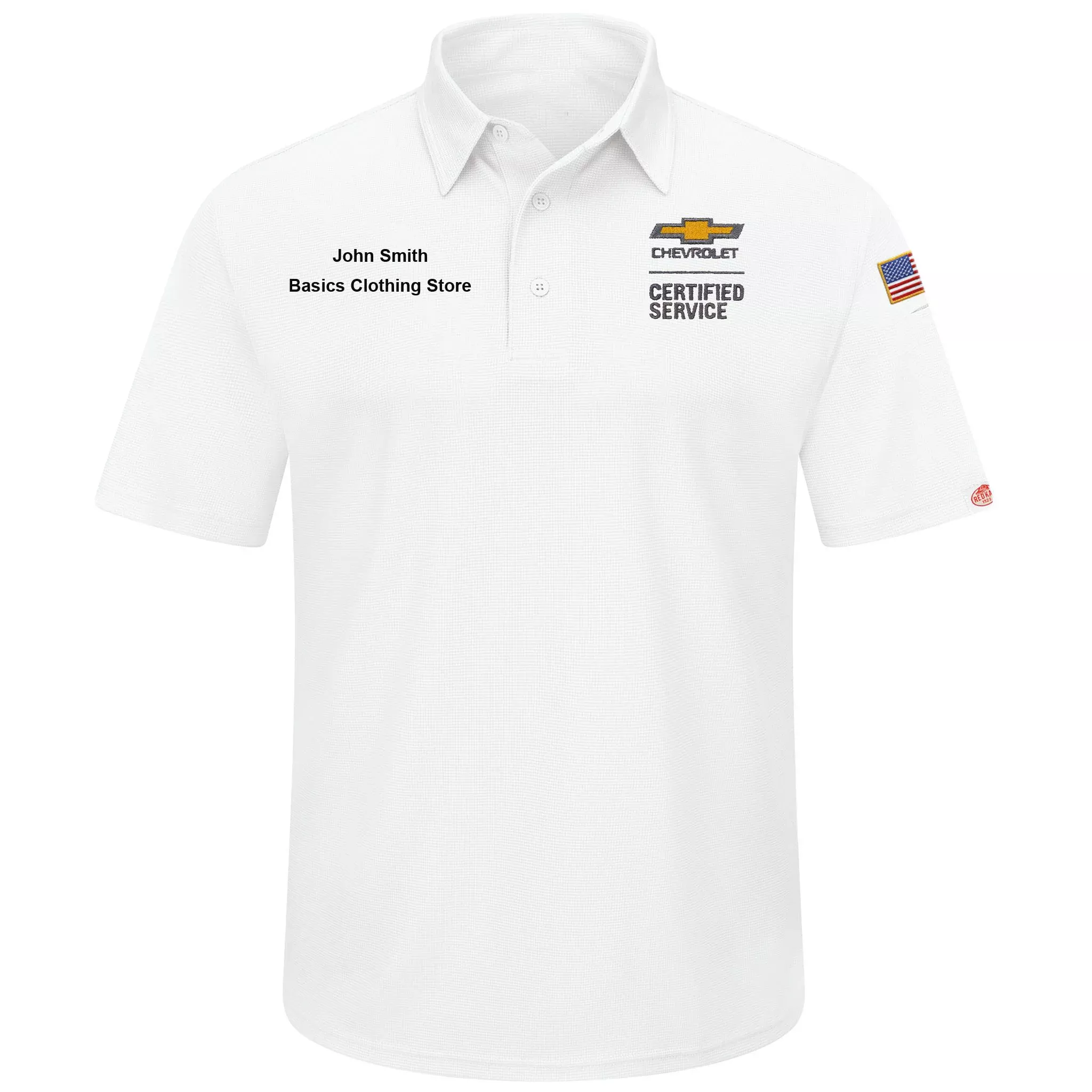 Chevrolet Men's Performance Knit Flex Series Pro Polo -White - 5429WH