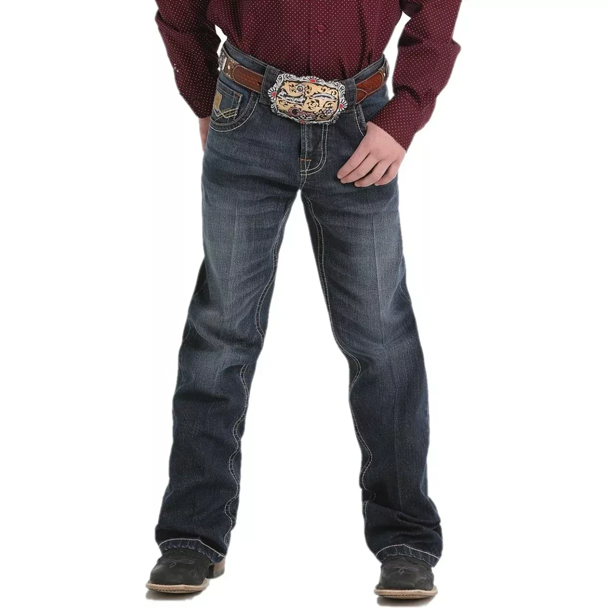 Cinch Boys' Relaxed Fit Jean - Dark- STYLE MB16642003