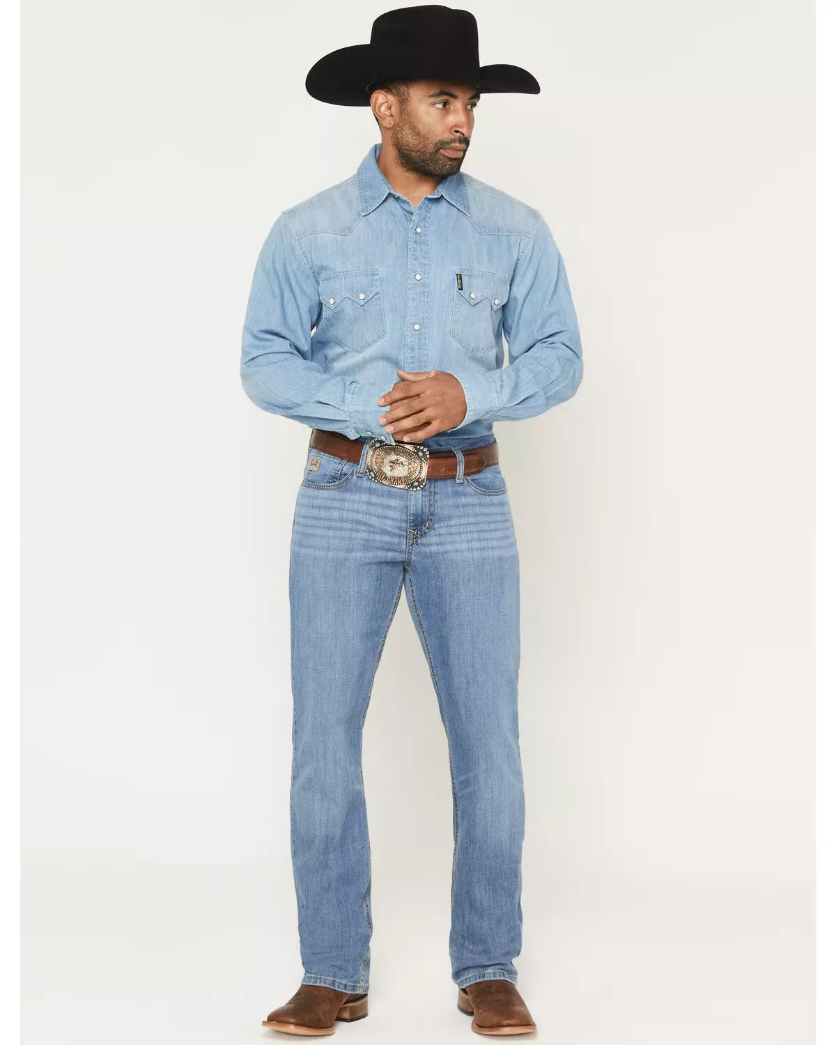 Cinch Men's Ian Light Stonewash Performance Denim Jeans
