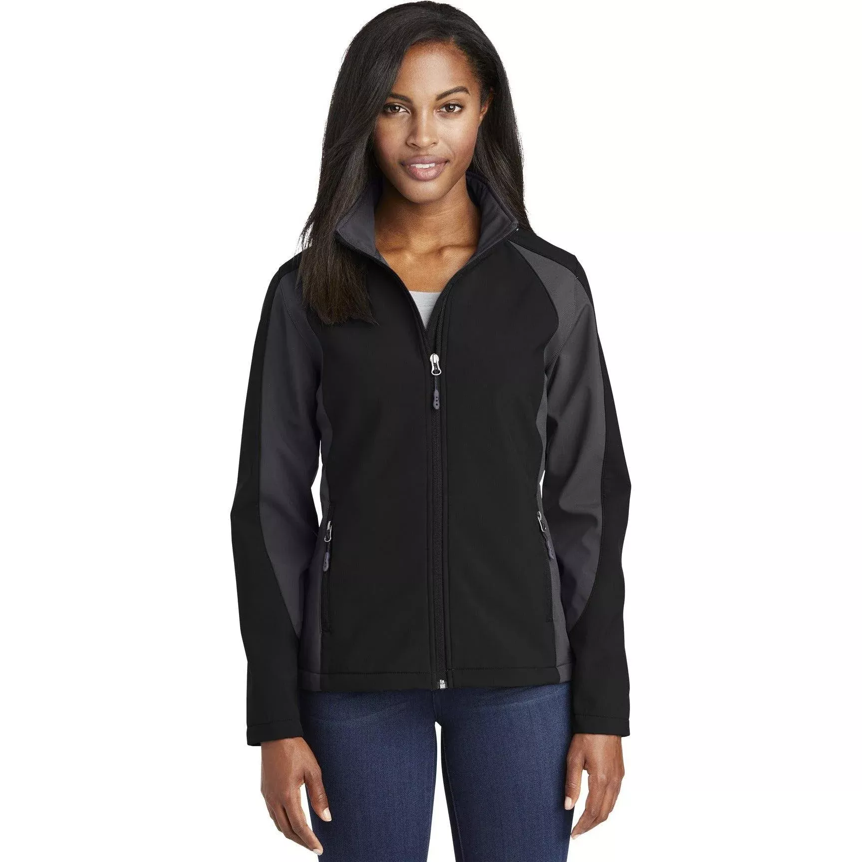 CLOSEOUT - Sport-Tek Women's Colorblock Soft Shell