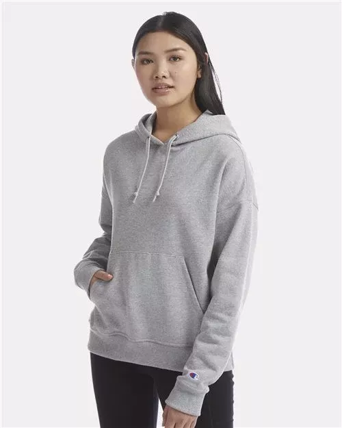 Custom Embroidered - Champion - Women's Powerblend Hooded Sweatshirt - S760