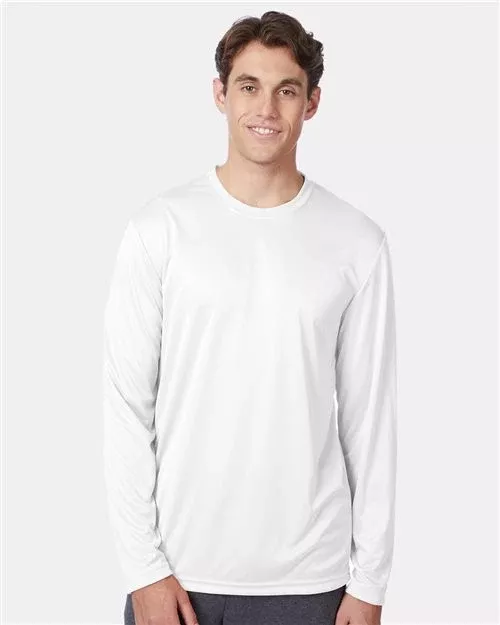 Custom Embroidered - Hanes - Unisex Cool DRI Long Sleeve Performance T-Shirt - 482L