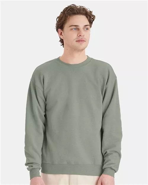 Custom Embroidered - Hanes - Unisex EcoSmart Crewneck Sweatshirt - P160