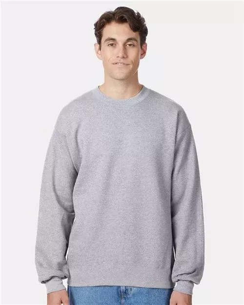 Custom Embroidered - Hanes - Unisex Ultimate Cotton Crewneck Sweatshirt - F260