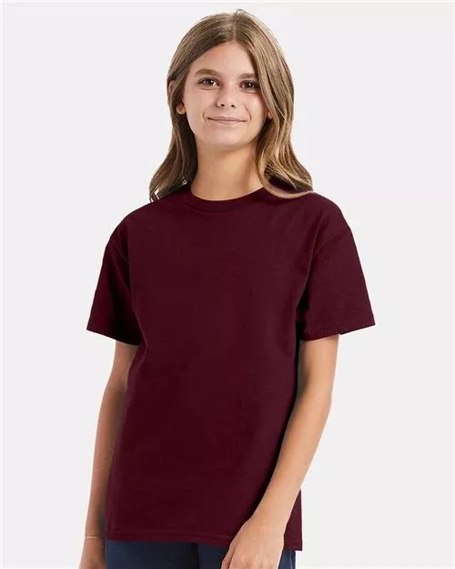 Custom Embroidered - Hanes - Youth Authentic T-Shirt - 5450