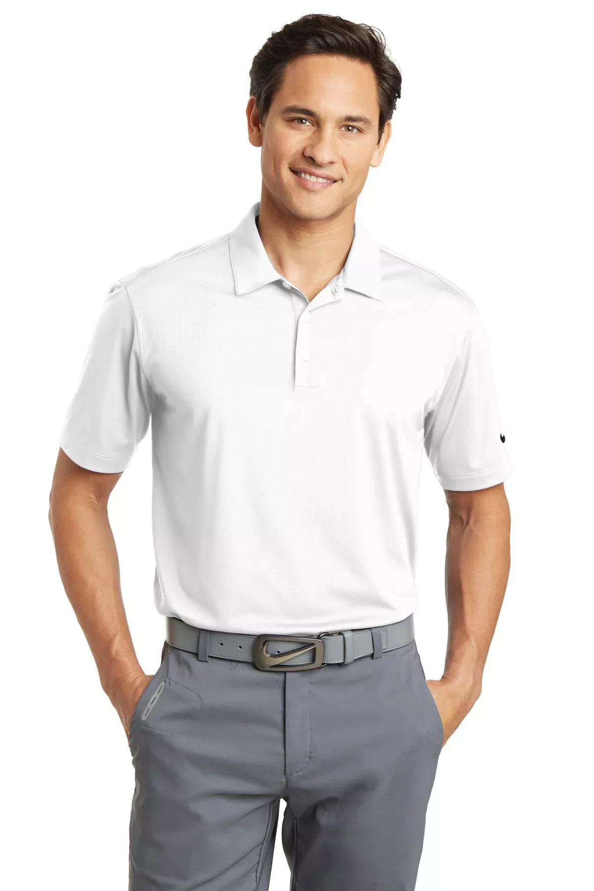 Custom Embroidered - Nike Dri-FIT Vertical Mesh Polo. 637167