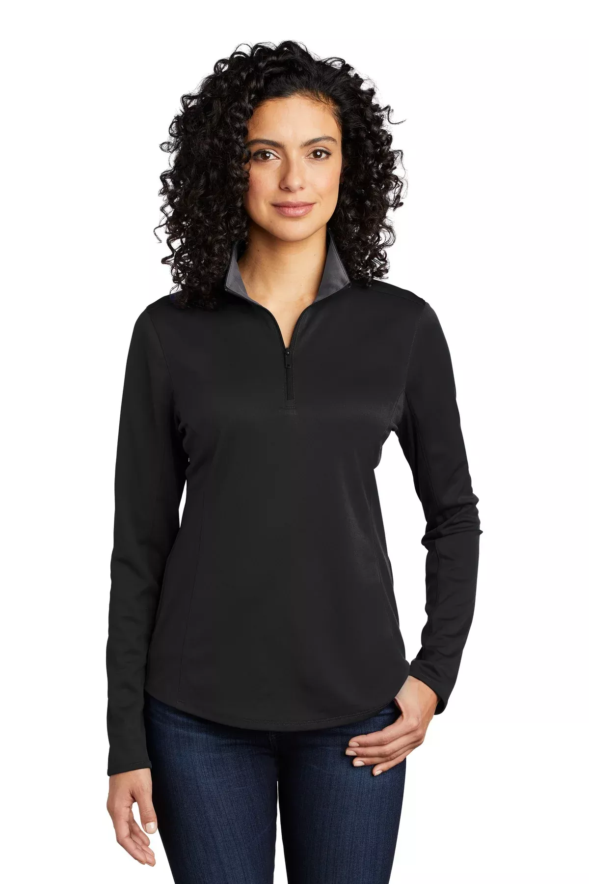 Custom Embroidered - Port AuthorityWomen's Silk TouchPerformance 1/4-Zip LK584