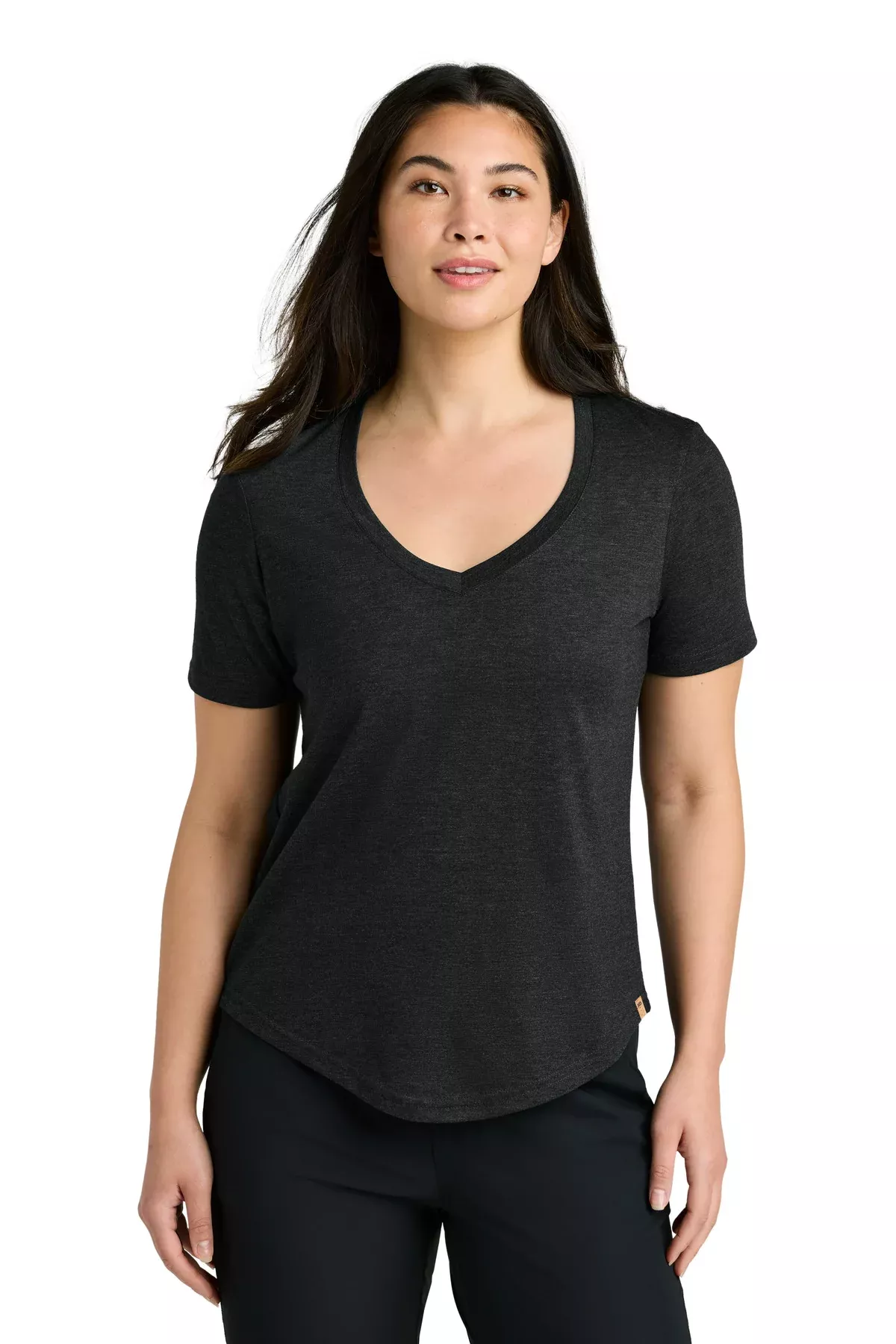 Custom Embroidered - tentree Women's TreeBlend V-Neck T-Shirt TTCW5646