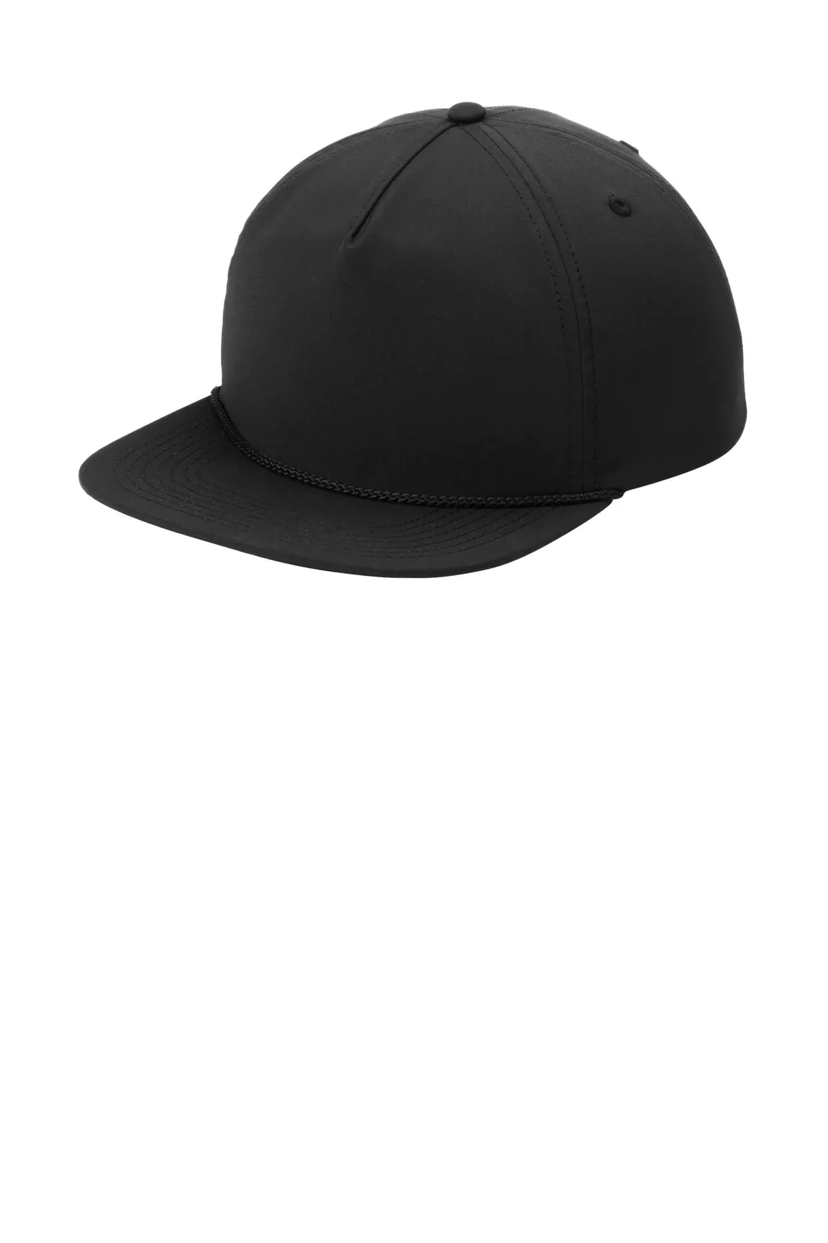 Custom Embroidery or DTF Print - Port Authority 5-Panel Poly Rope Cap C981
