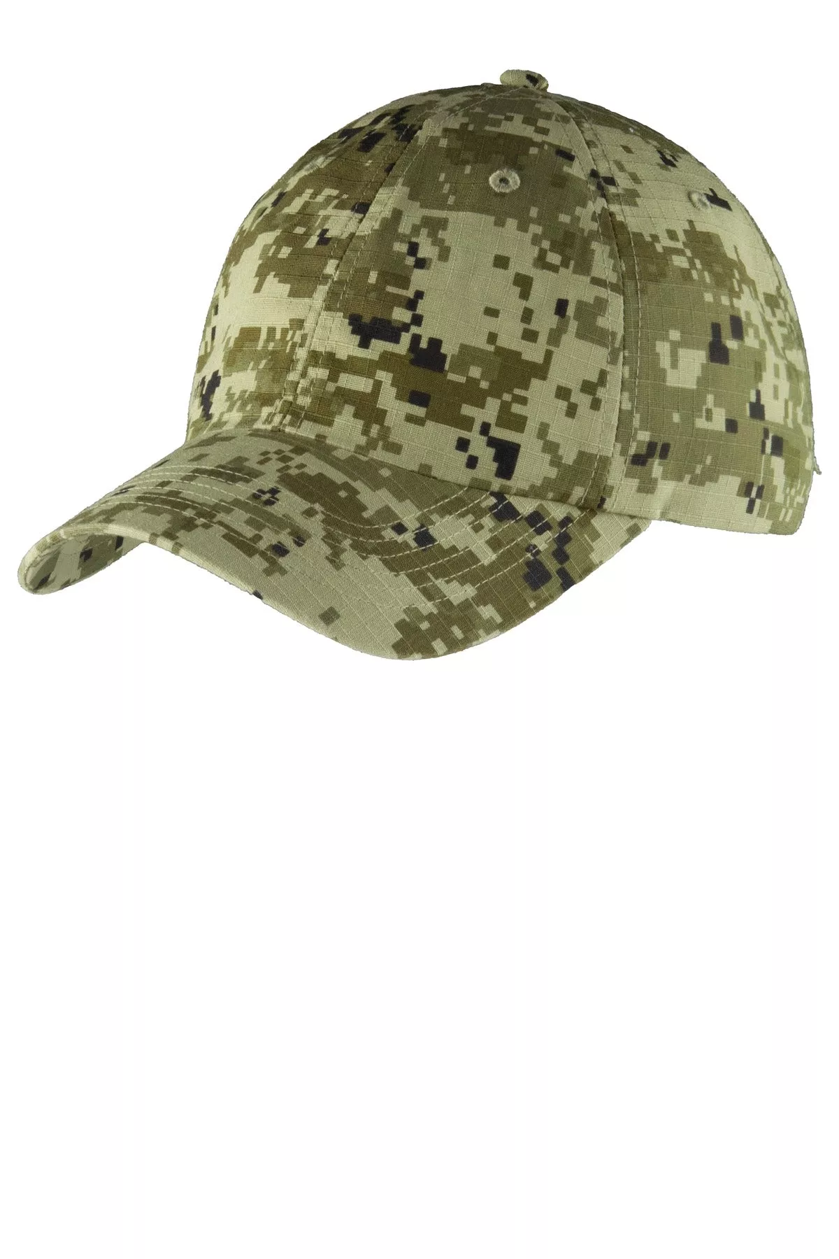 Custom Embroidery or DTF Print - Port Authority Digital Ripstop Camouflage Cap. C925