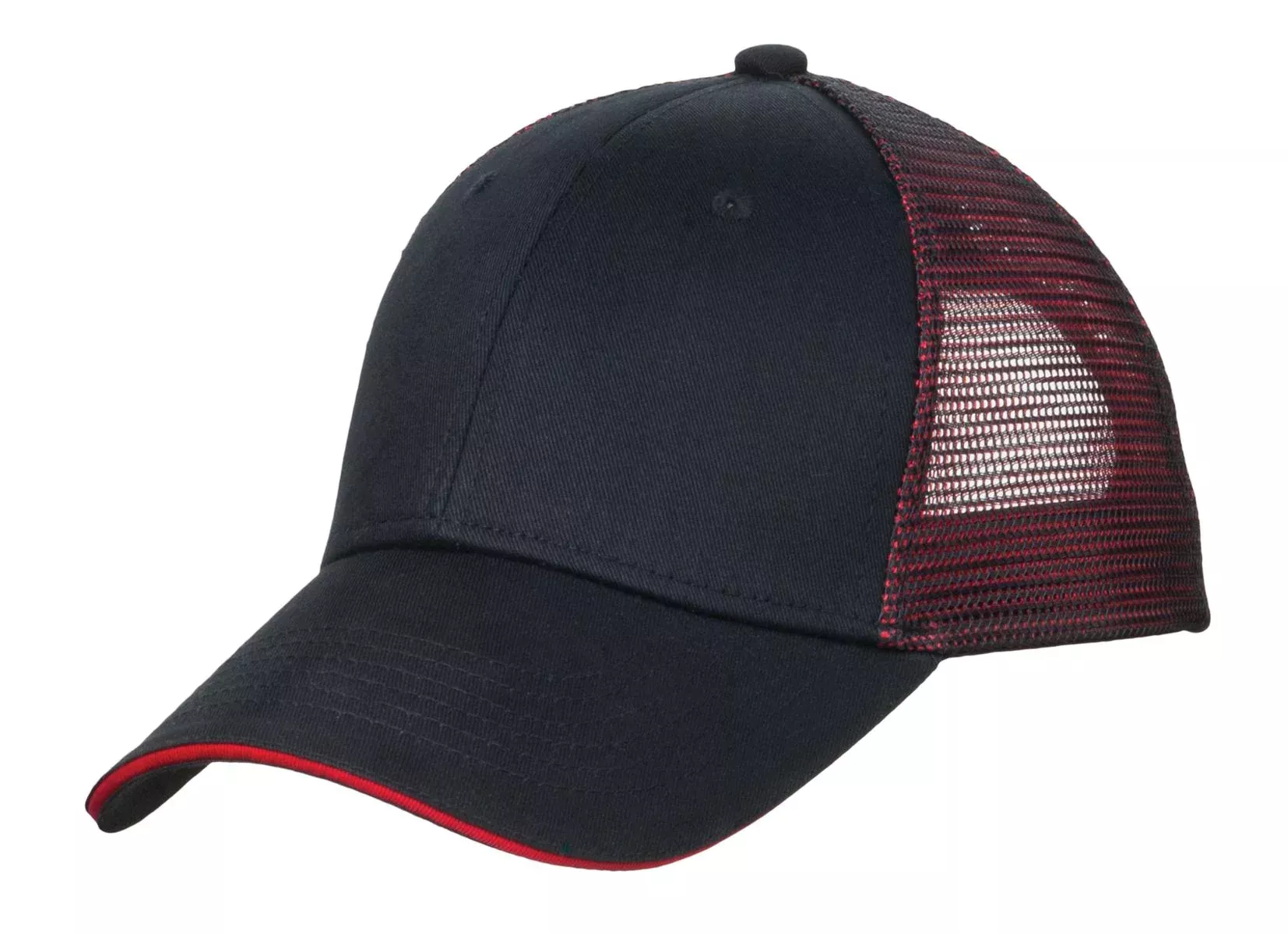 Custom Embroidery or DTF Print - Port Authority Double Mesh Snapback Sandwich Bill Cap. C818