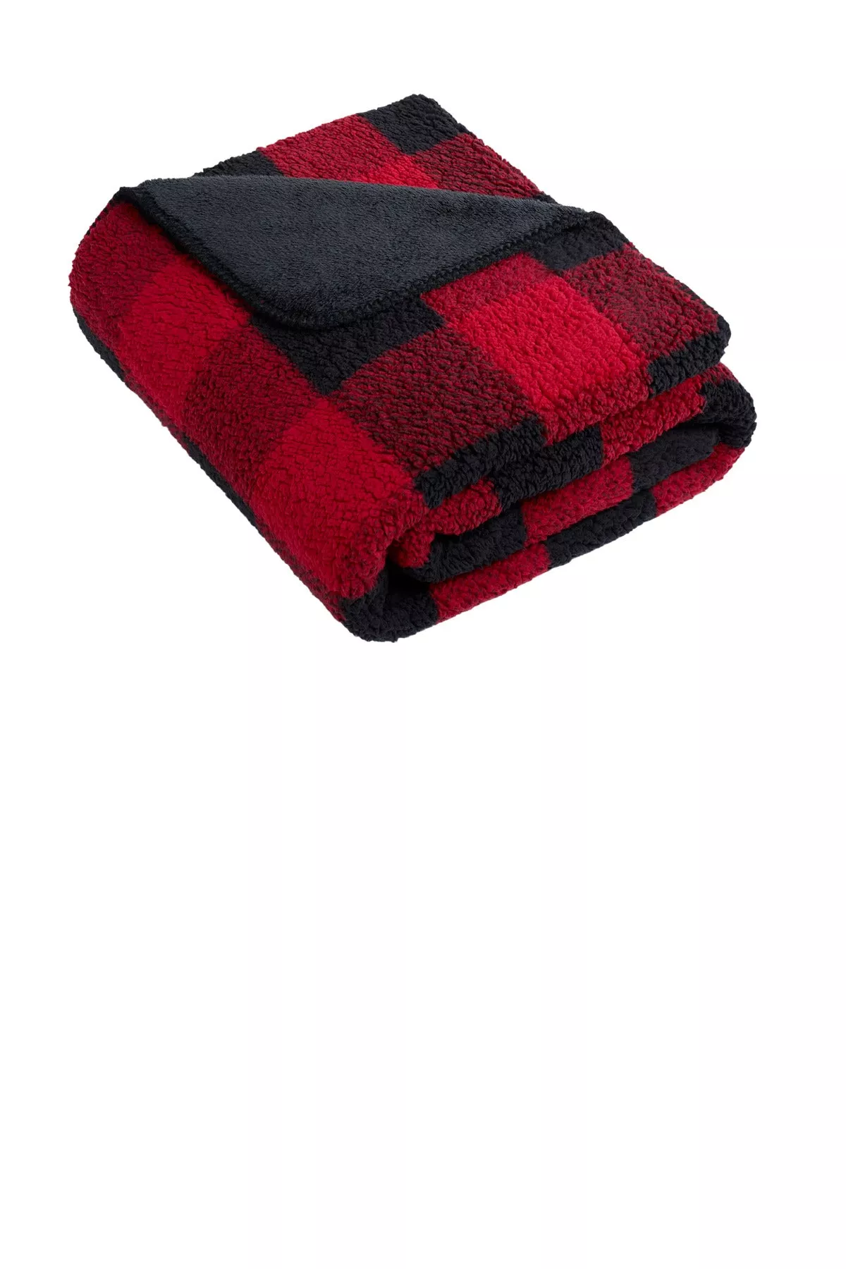Custom Embroidery or DTF Print - Port Authority Double-Sided Sherpa/Plush Blanket BP48