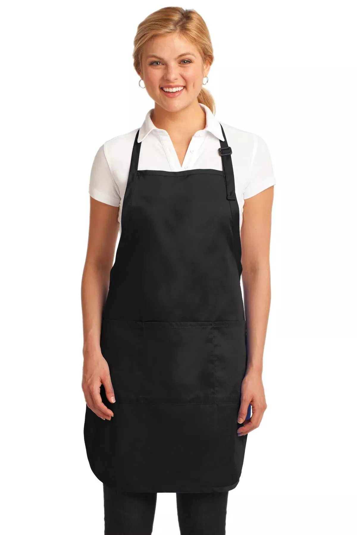 Custom Embroidery or DTF Print - Port Authority Easy Care Full-Length Apron with Stain Release. A703