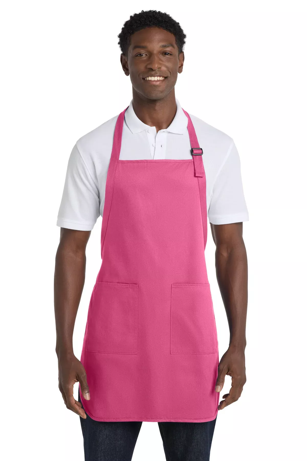 Custom Embroidery or DTF Print - Port Authority Full-Length Apron with Pockets.A500