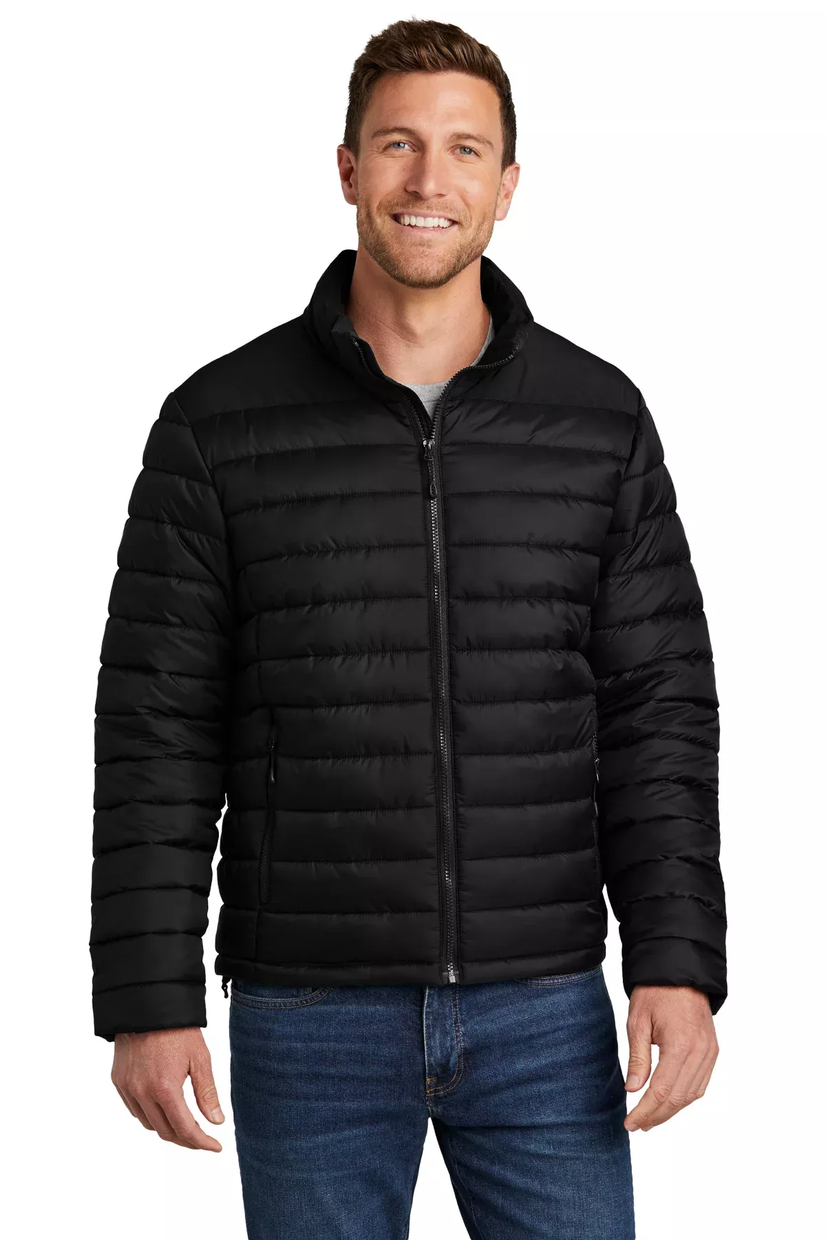 Custom Embroidery or DTF Print - Port Authority Horizon Puffy Jacket J364