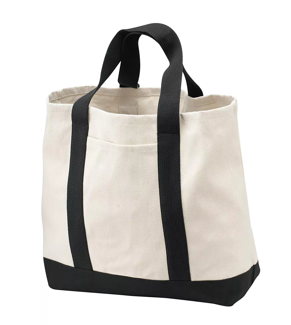 Custom Embroidery or DTF Print - Port Authority - Ideal Twill Two-Tone Shopping Tote.B400