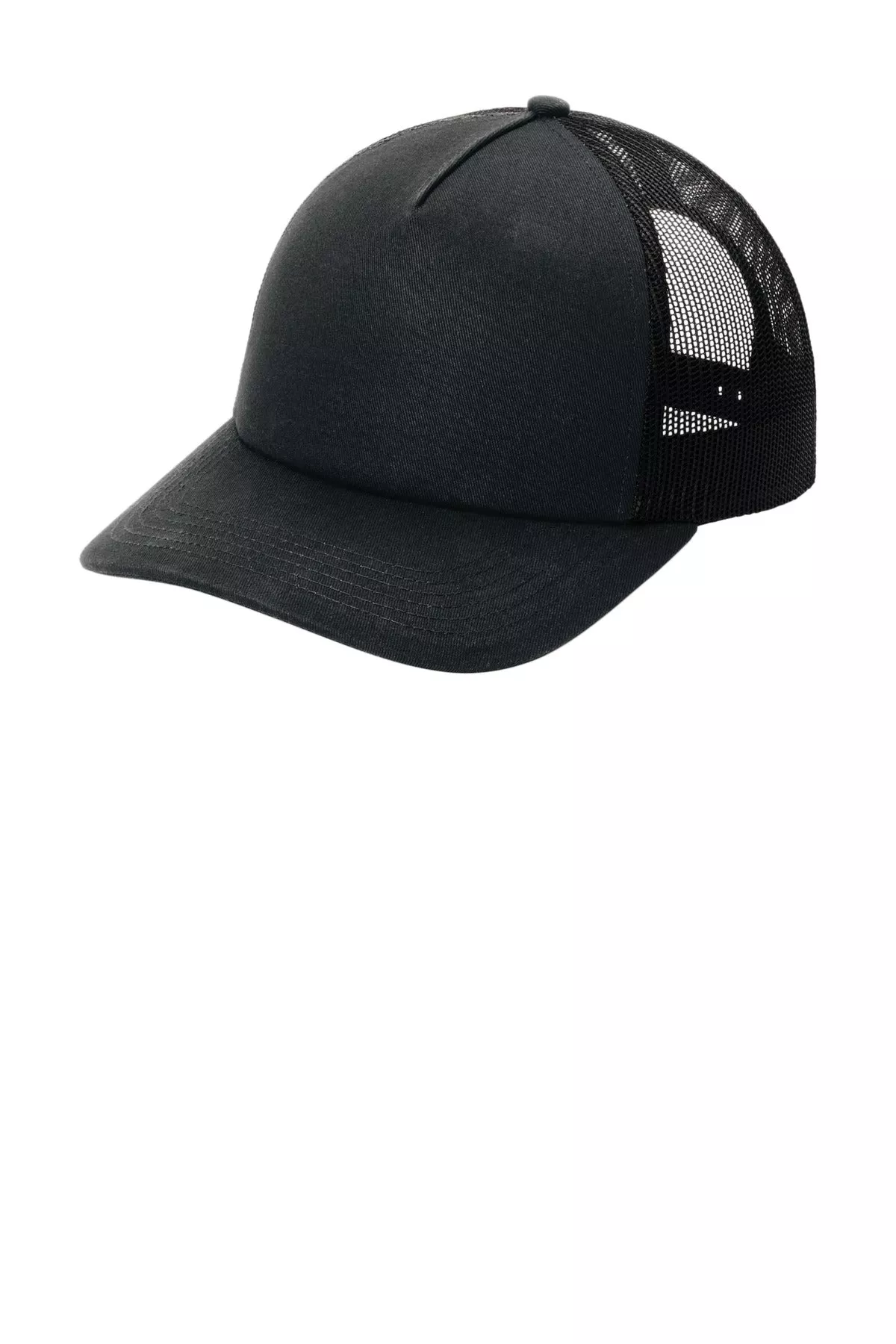 Custom Embroidery or DTF Print - Port Authority Low-Profile Snapback 5-Panel Trucker Cap C405LP