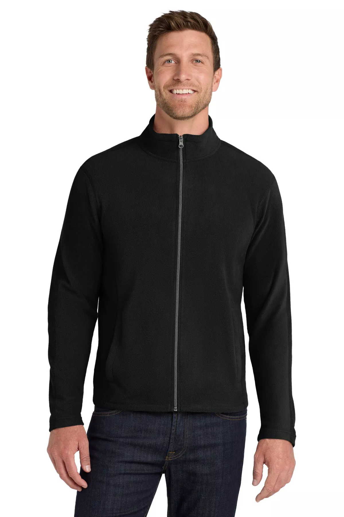 Custom Embroidery or DTF Print - Port Authority Microfleece Jacket. F223