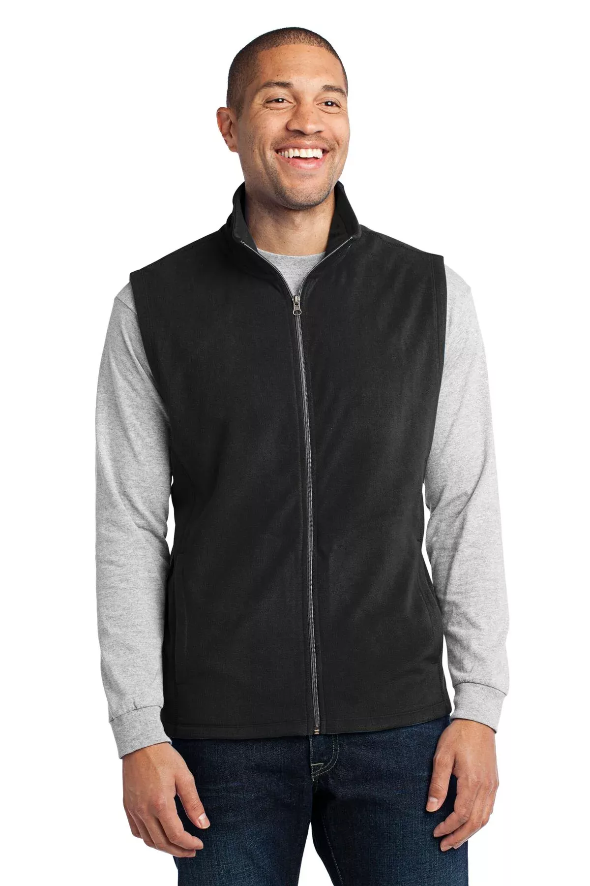 Custom Embroidery or DTF Print - Port Authority Microfleece Vest. F226