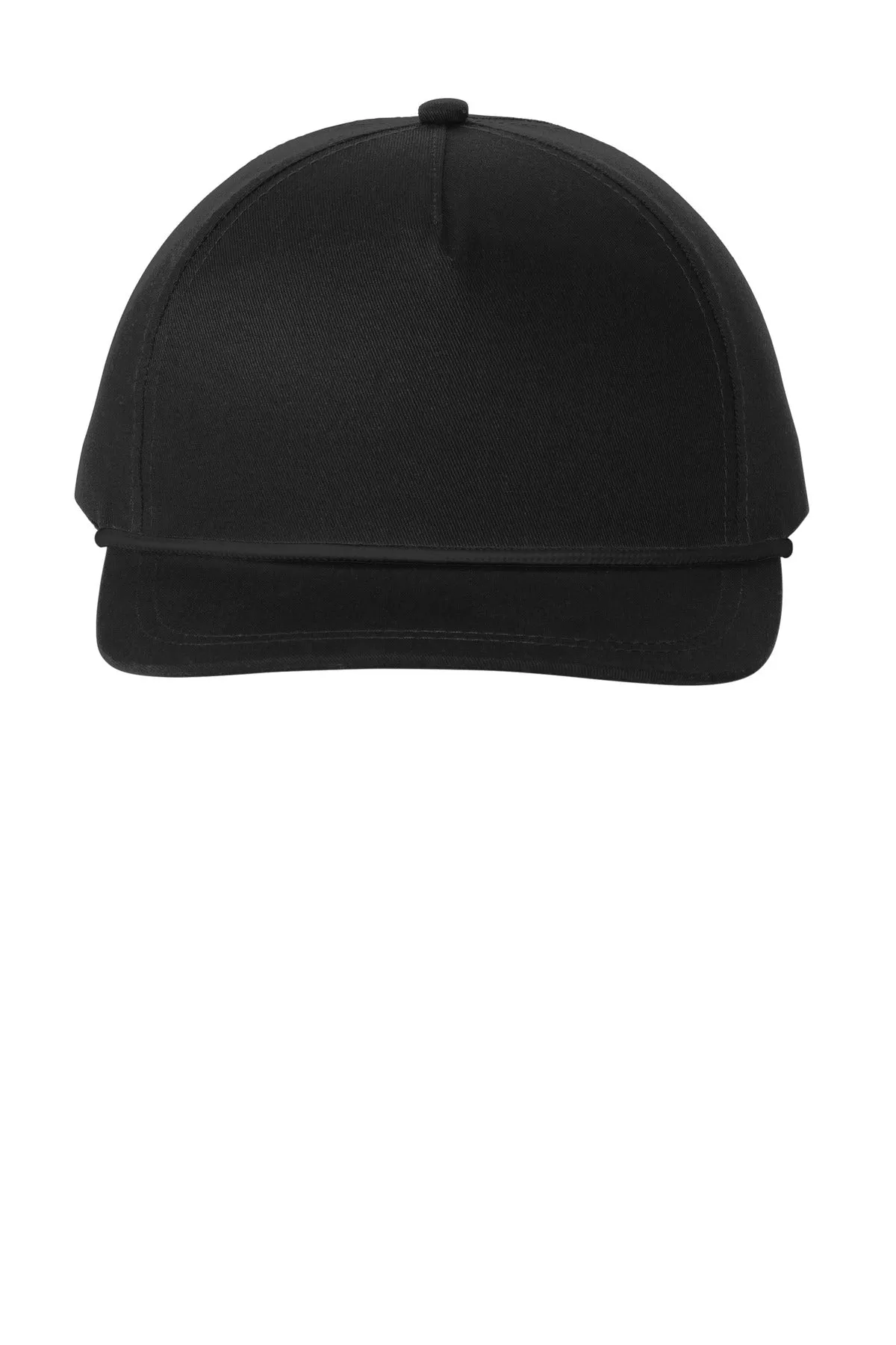 Custom Embroidery or DTF Print - Port Authority Snapback Five-Panel Rope Cap C962