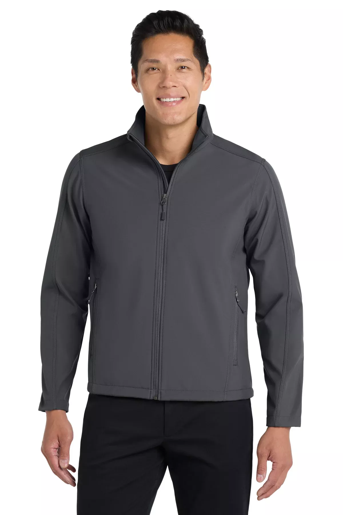 Custom Embroidery or DTF Print - Port Authority Tall Core Soft Shell Jacket. TLJ317