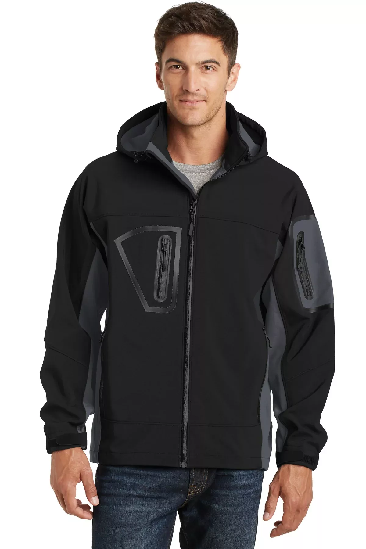 Custom Embroidery or DTF Print - Port Authority Tall Waterproof Soft Shell Jacket. TLJ798
