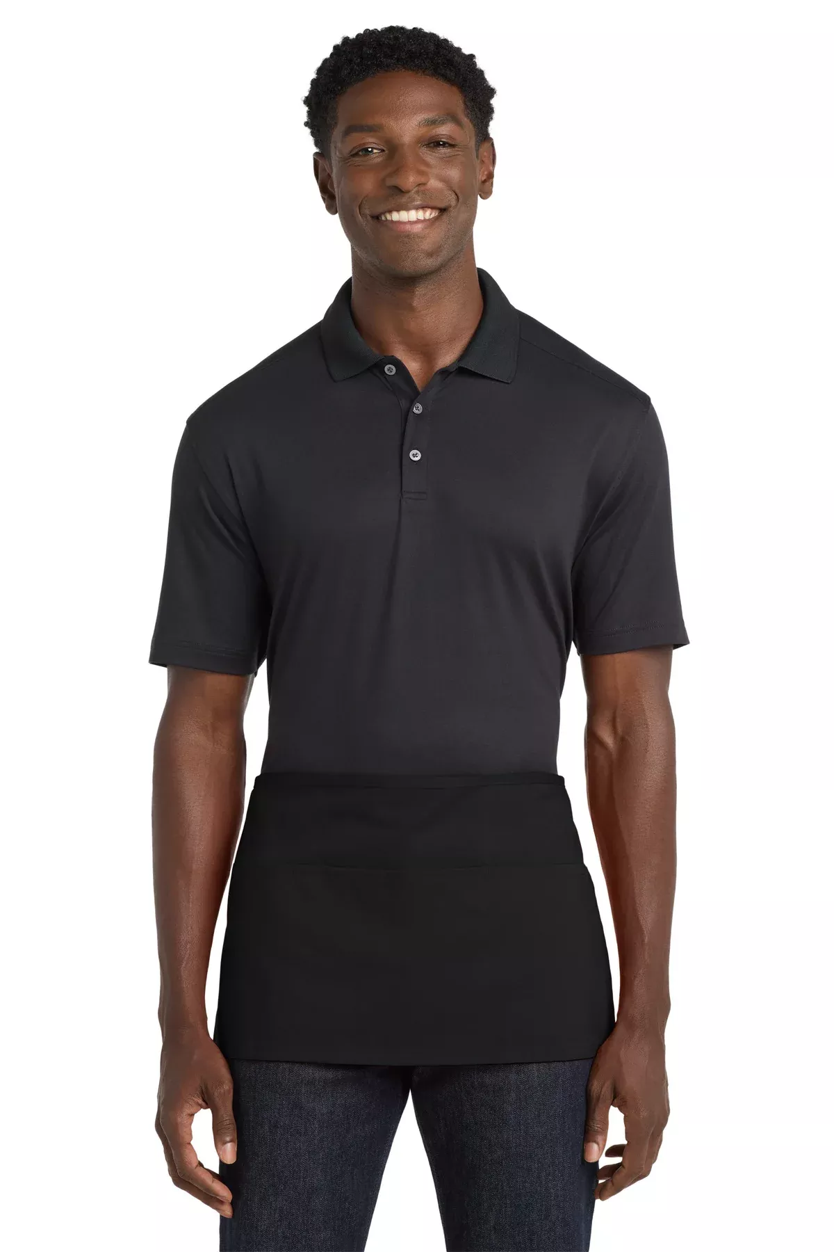 Custom Embroidery or DTF Print - Port Authority Waist Apron with Pockets.A515