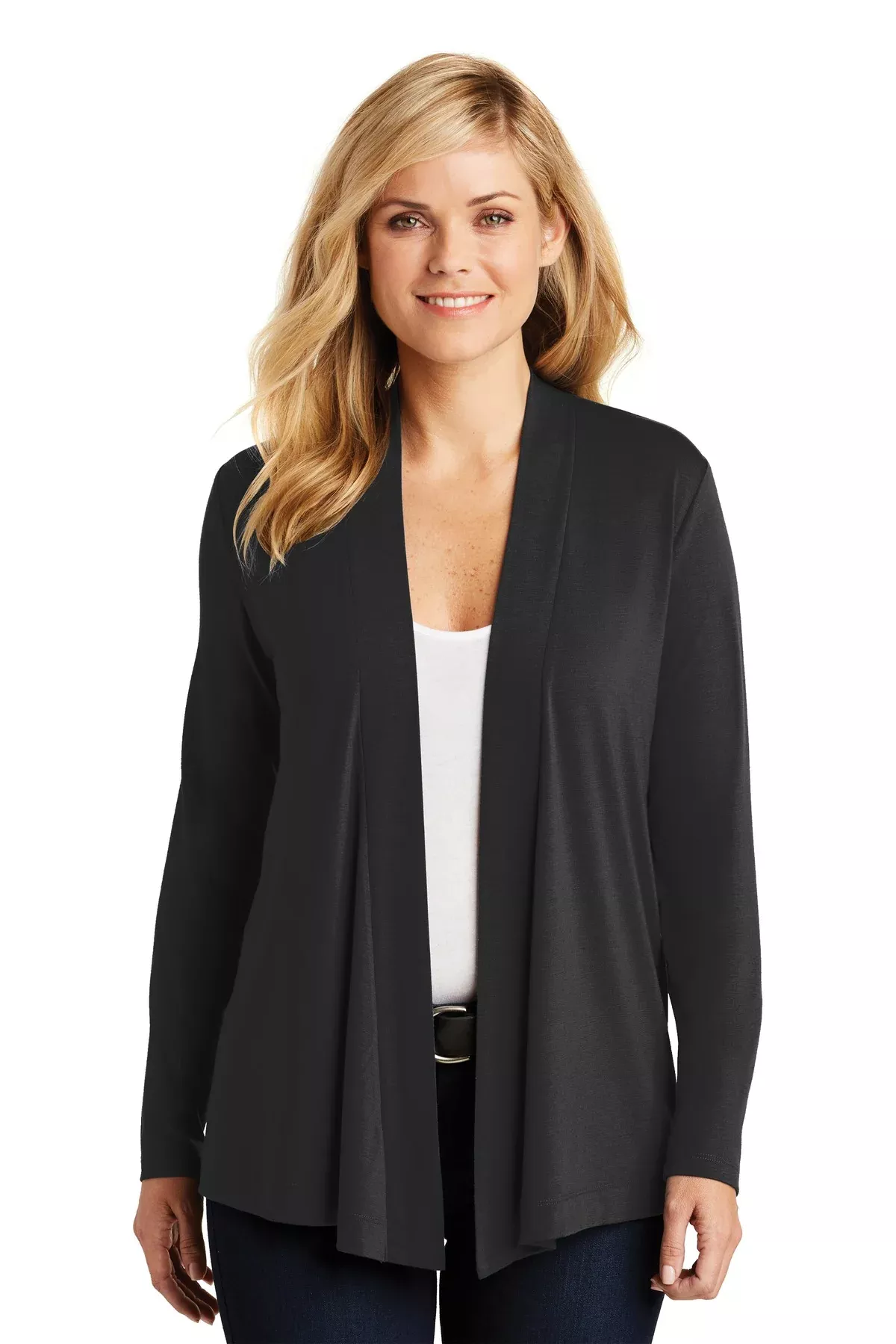 Custom Embroidery or DTF Print - Port Authority Women's Concept Open Cardigan. L5430
