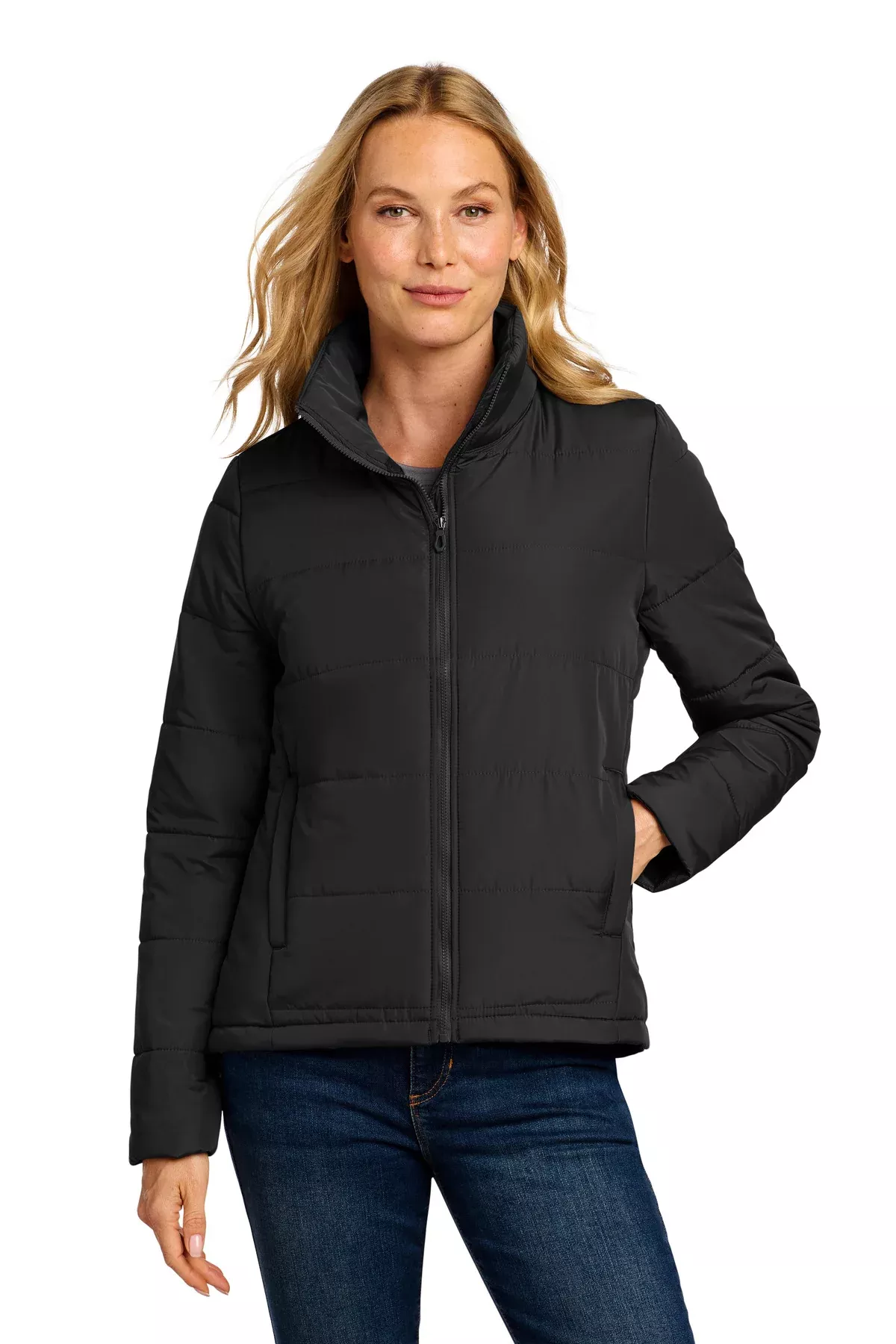 Custom Embroidery or DTF Print - Port Authority Women's Puffer Jacket L852