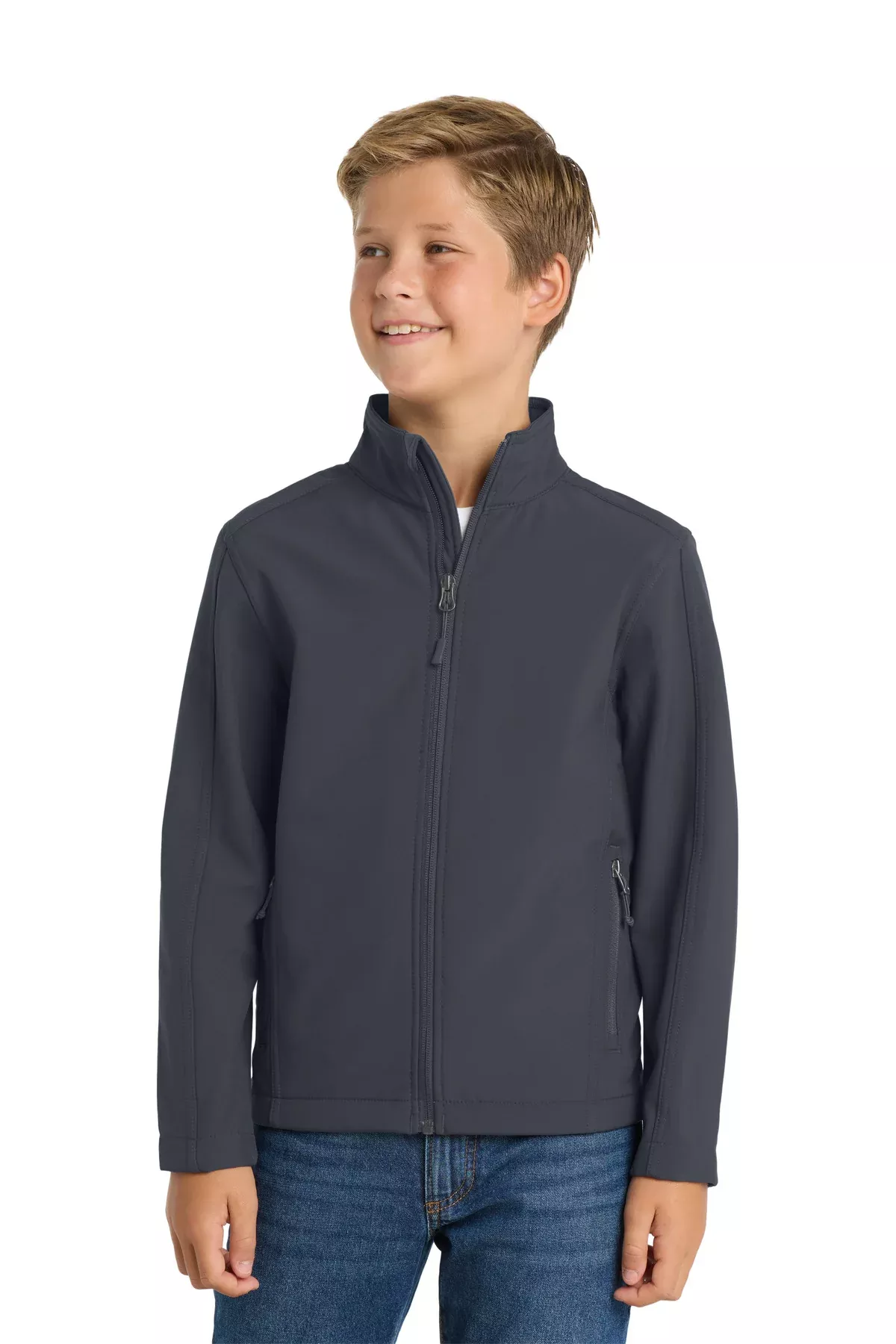 Custom Embroidery or DTF Print - Port Authority Youth Core Soft Shell Jacket. Y317