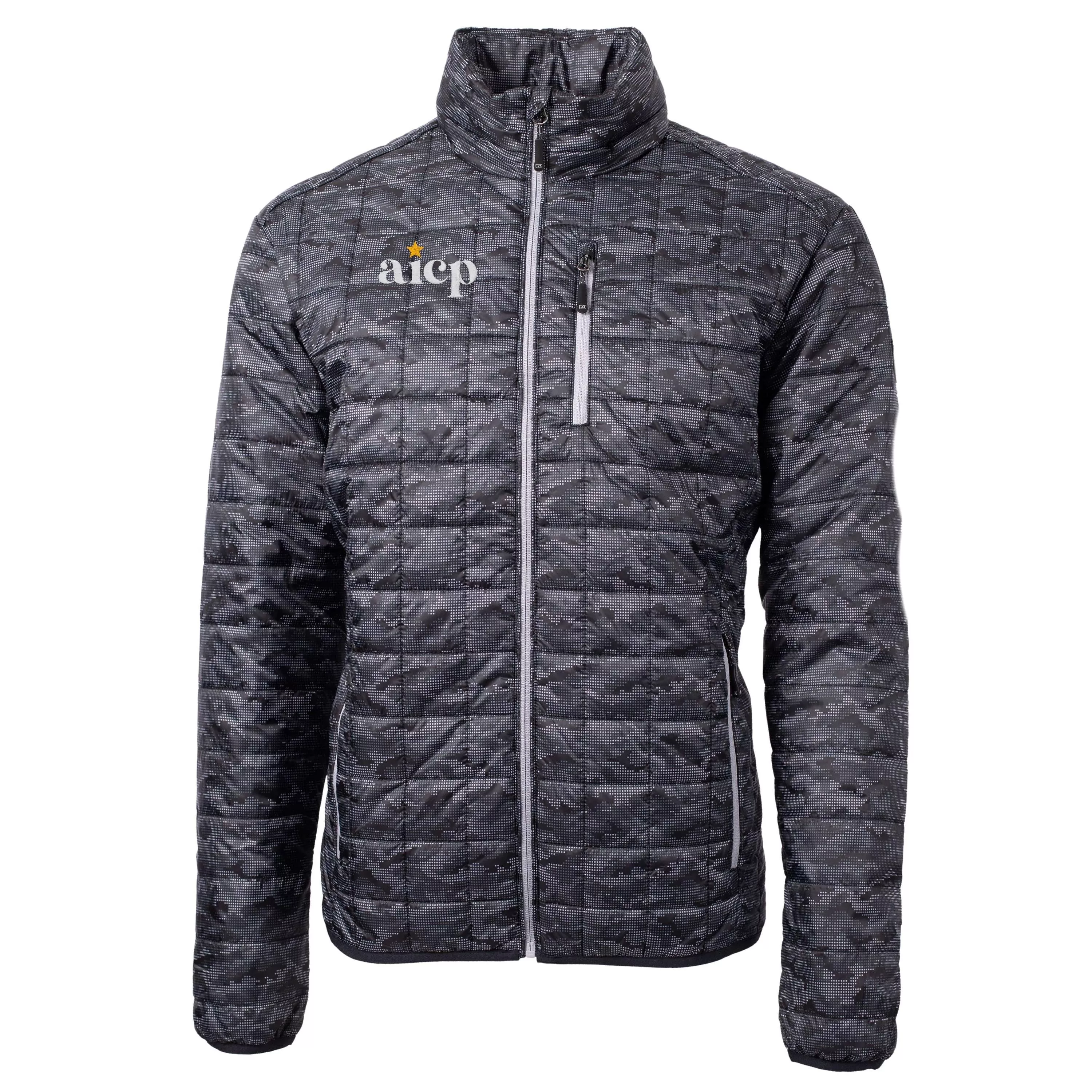 Cutter & Buck Rainier PrimaLoft Eco Insulated Full Zip Printed Puffer Jacket