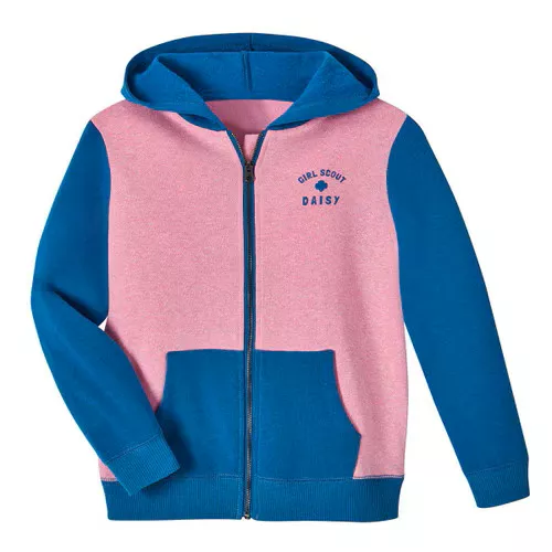 Daisy Girl Scout Zip-Up Hoodie Sweatshirt
