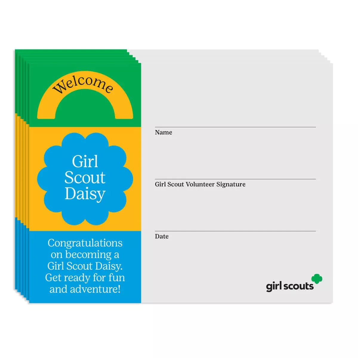 Daisy Welcome Certificate Pkg. of 12