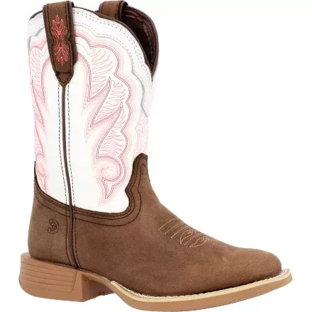 DBT0242 - Durango Lil' Rebel Pro™ Little Kid's Trail Brown and White Western Boot