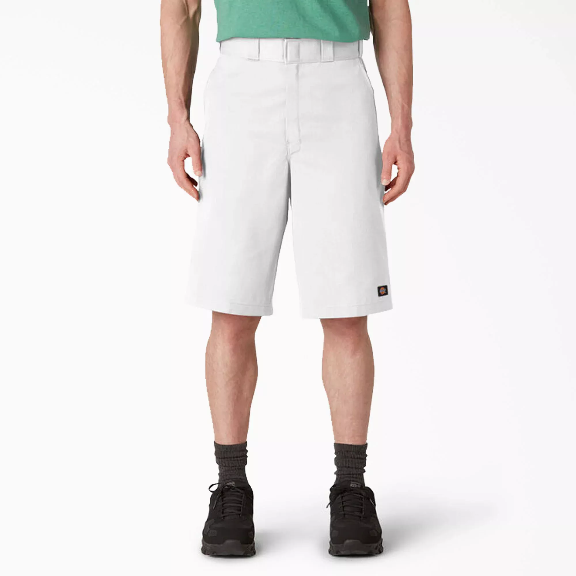 Dickies 13" Loose Fit Flat Front Work Shorts - 42283 - White