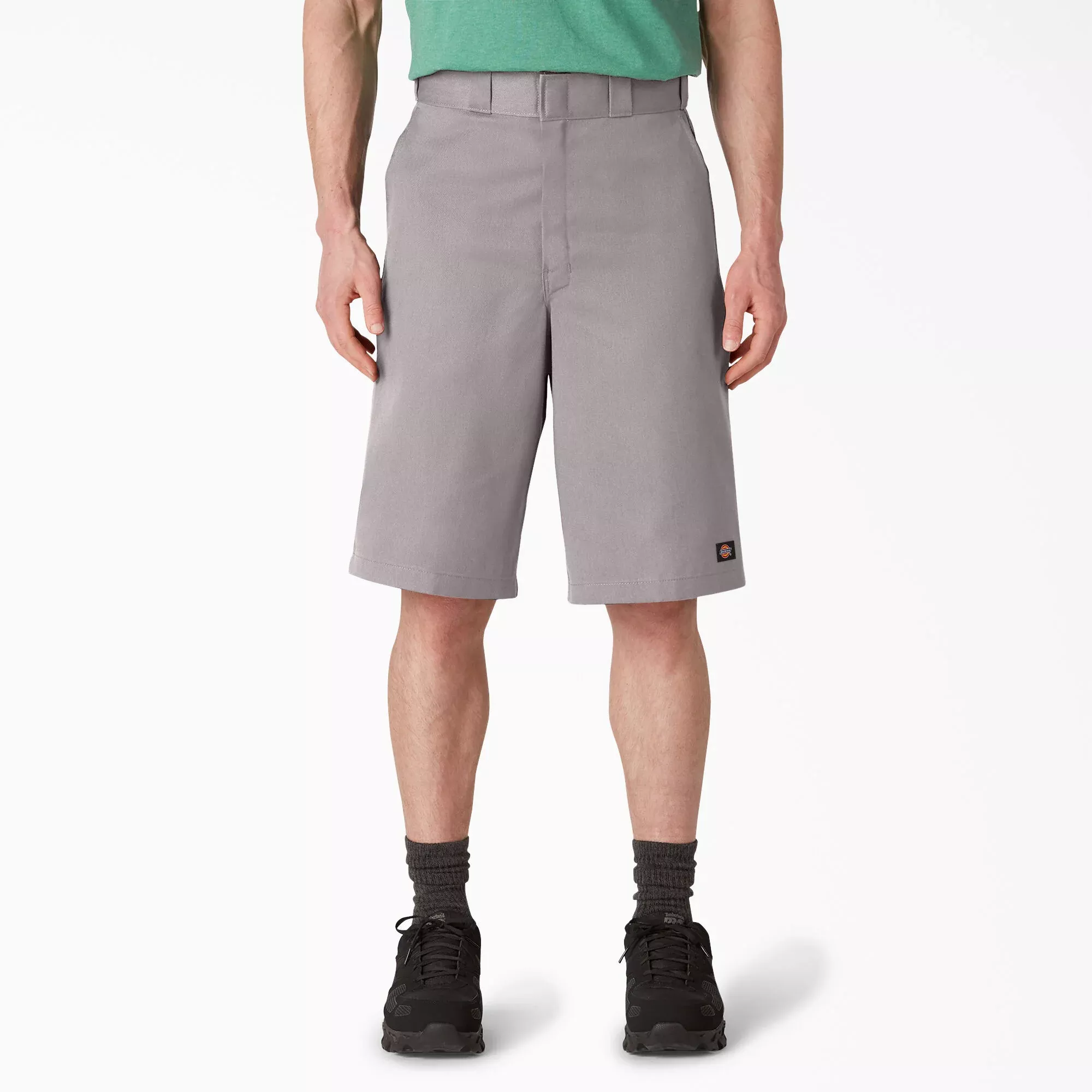 Dickies 13" Loose Fit Flat Front Work Shorts - Silver (42283)