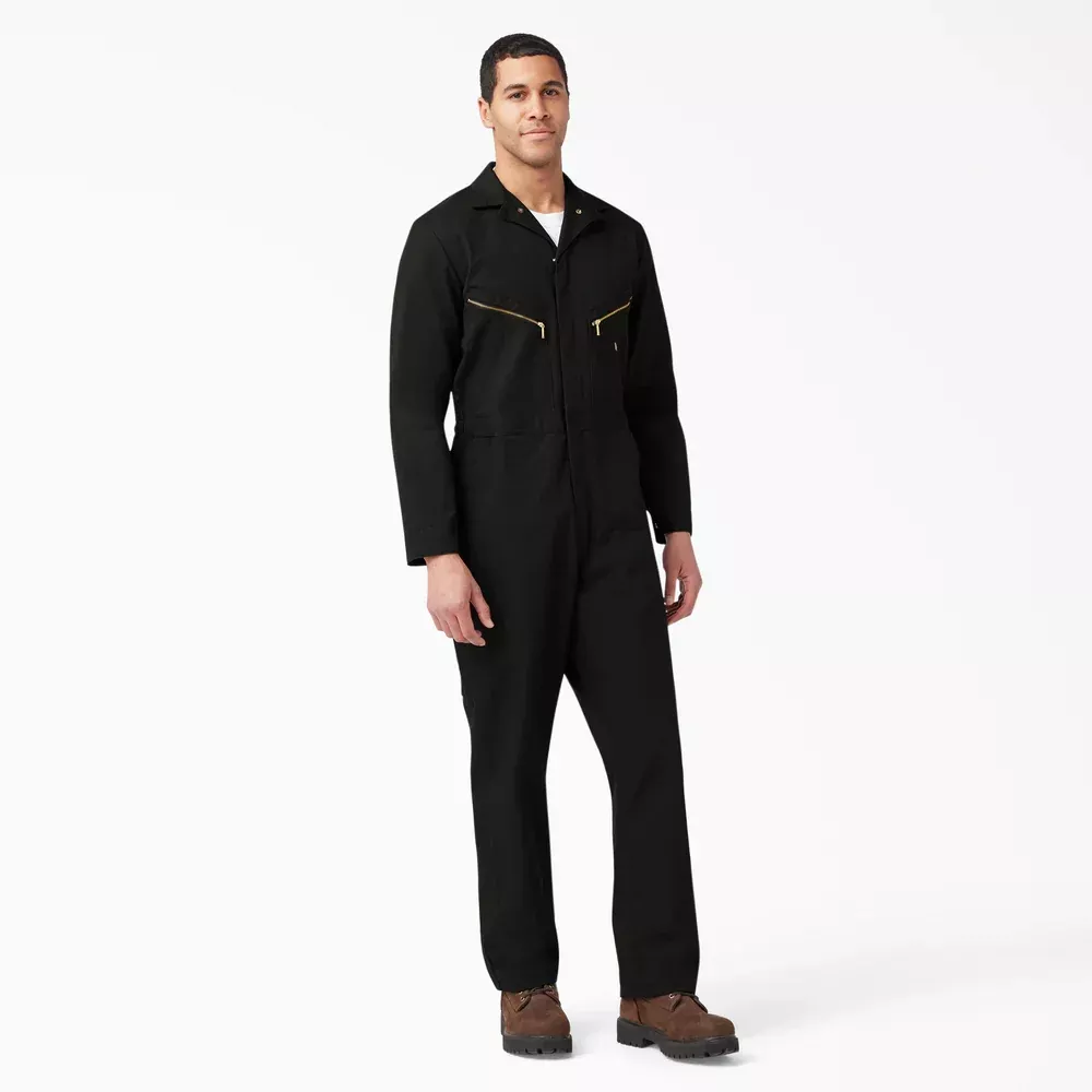 Dickies Deluxe Blended Long Sleeve Coveralls - Black 48799