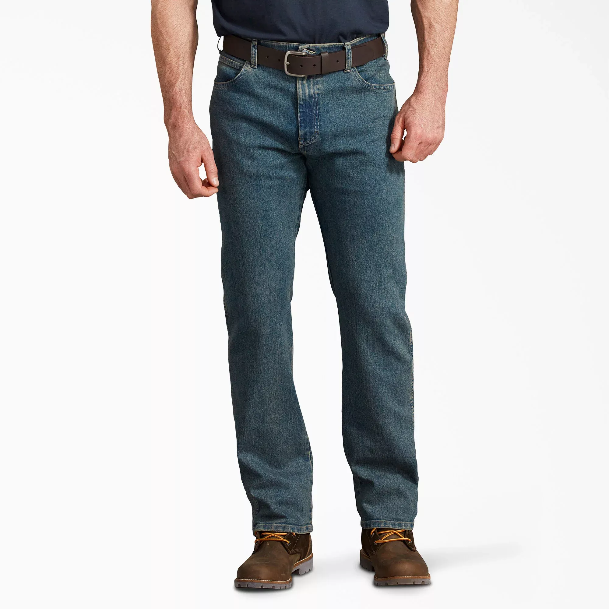 Dickies FLEX Active Waist Regular Fit Jeans - Tinted Heritage Khaki