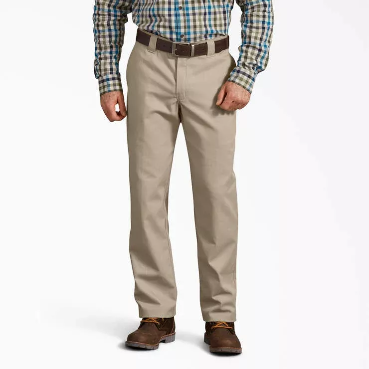 Dickies FLEX Active Waist Regular Fit Pants, Desert Sand, 30W x 32L, Clearance
