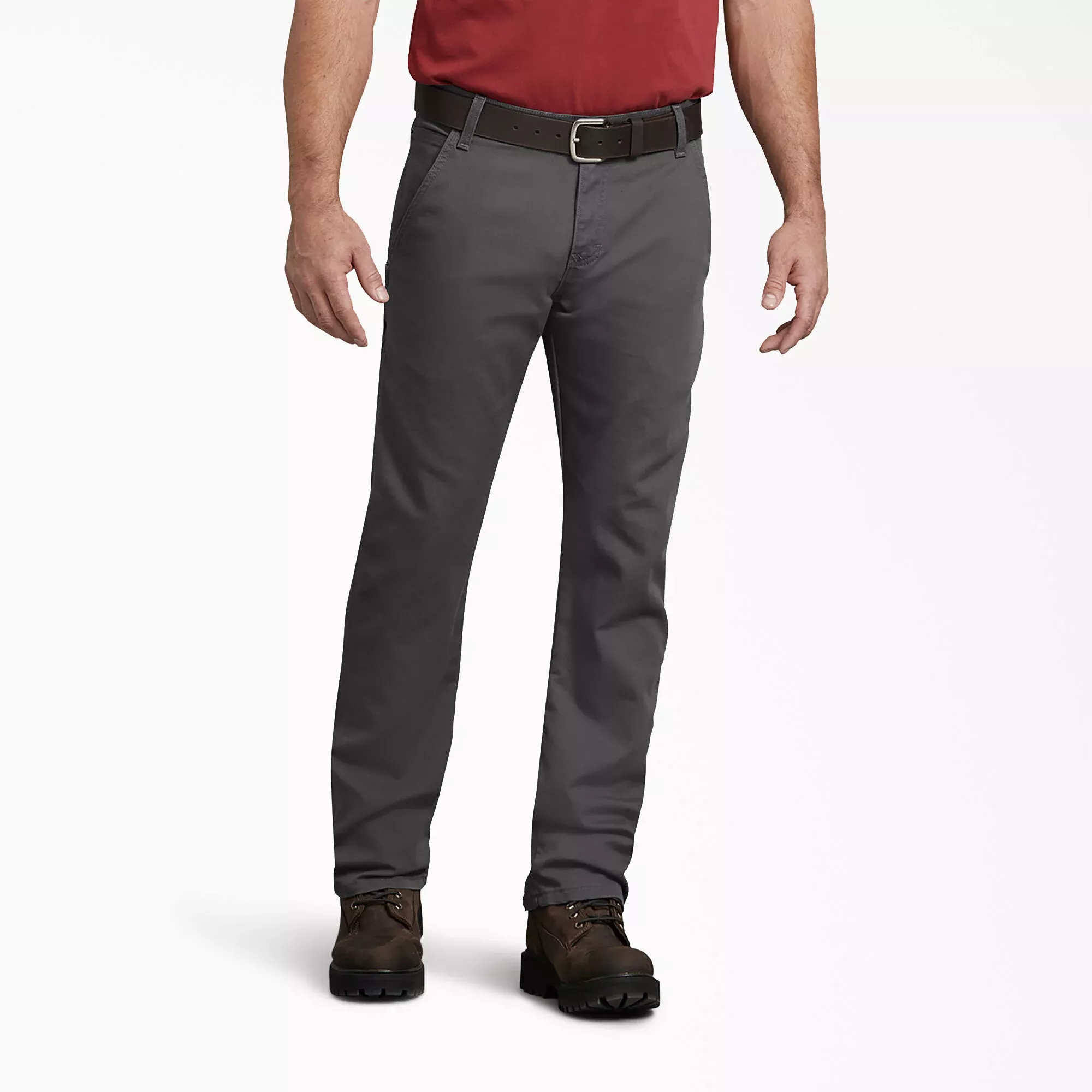 Dickies FLEX Regular Fit Duck Carpenter Pants - Stonewashed Diesel Gray DP802