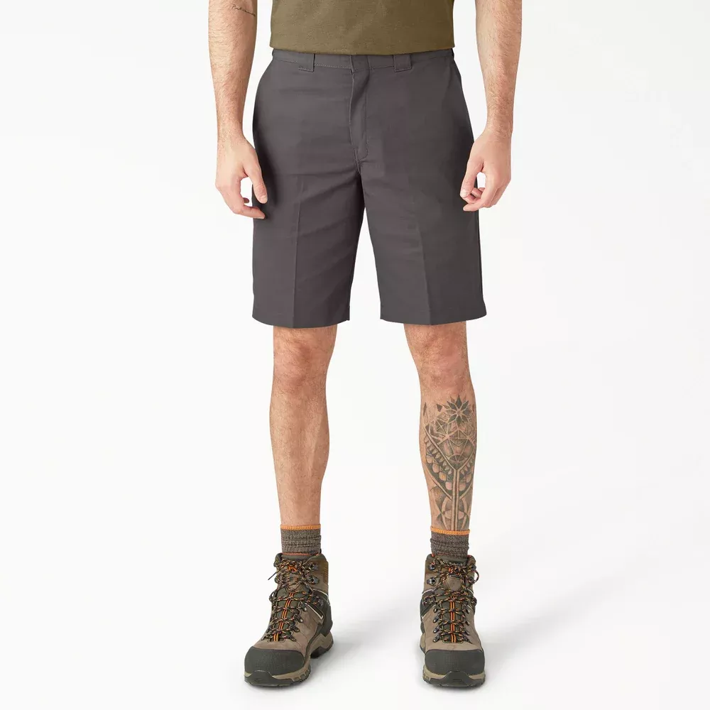 Dickies FLEX Relaxed Fit Work Shorts, 11"-A875Y-VG(Gravel Gray)