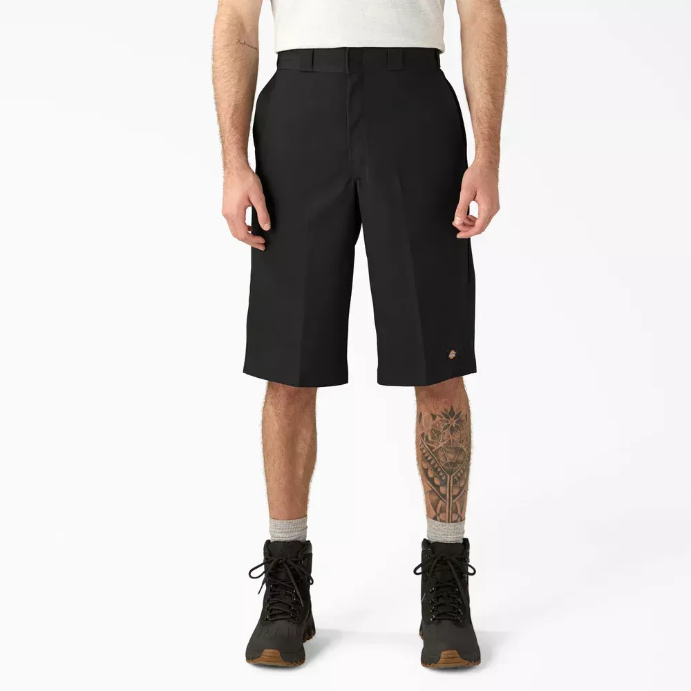 Dickies Loose Fit Multi-Use Pocket Work Shorts, 15"-A8766-BLK(Black)