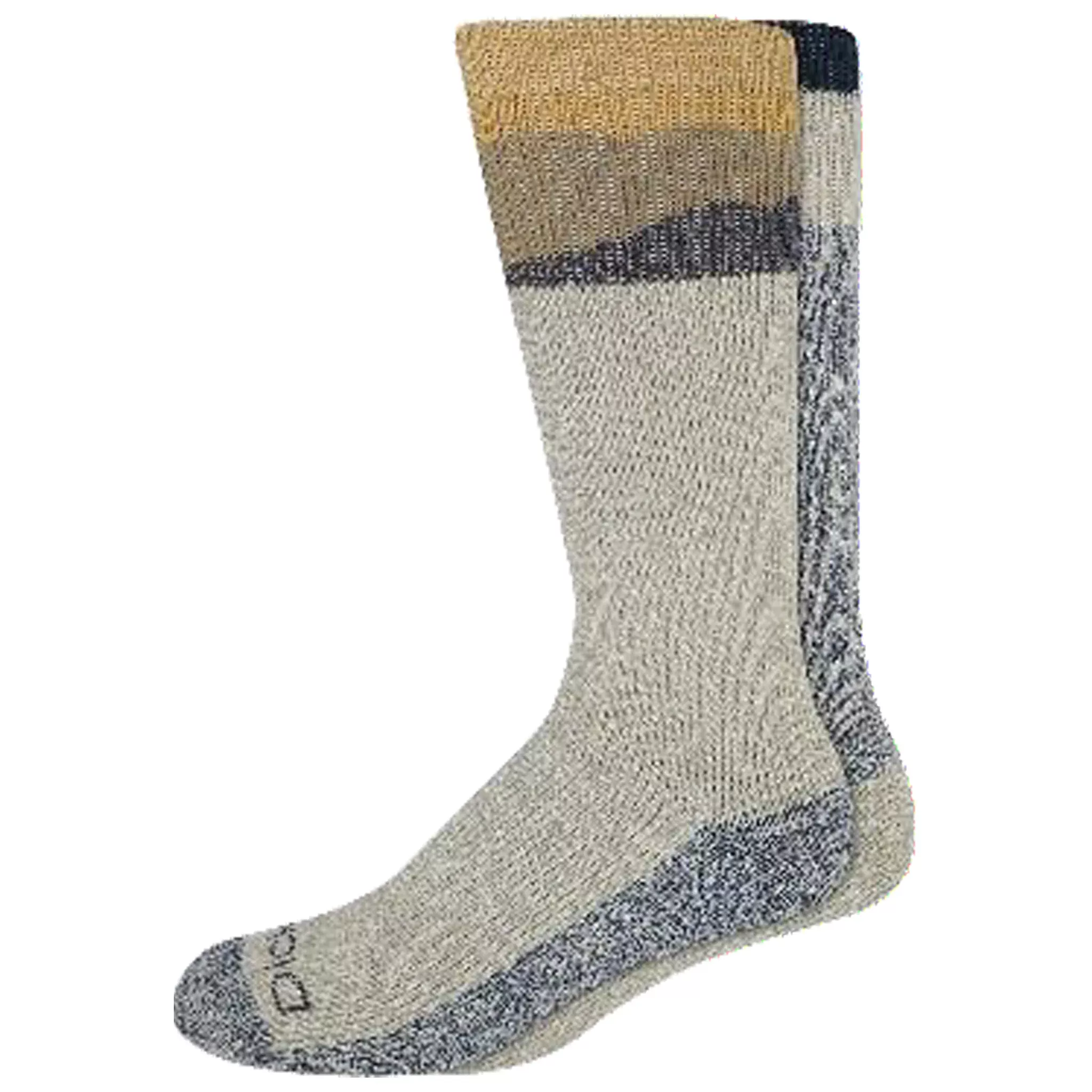 Dickies Men's 2 Packs Brushed Charcoal Fiber Crew with Mountain Welt Socks, Sizes 6-12 ( I210001 ))