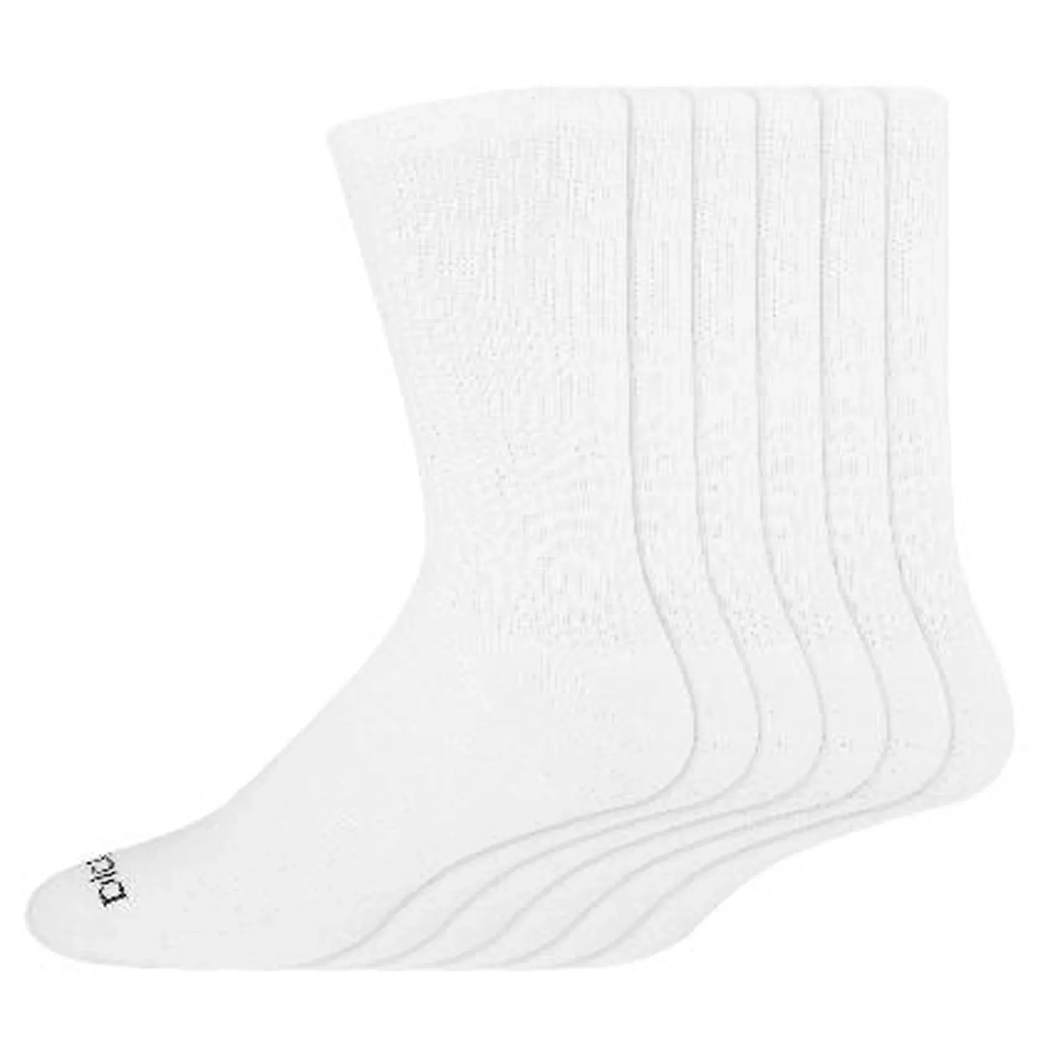 Dickies Men's 6 Packs Cushioned Crew Socks, Sizes 13-15 (I611022B)