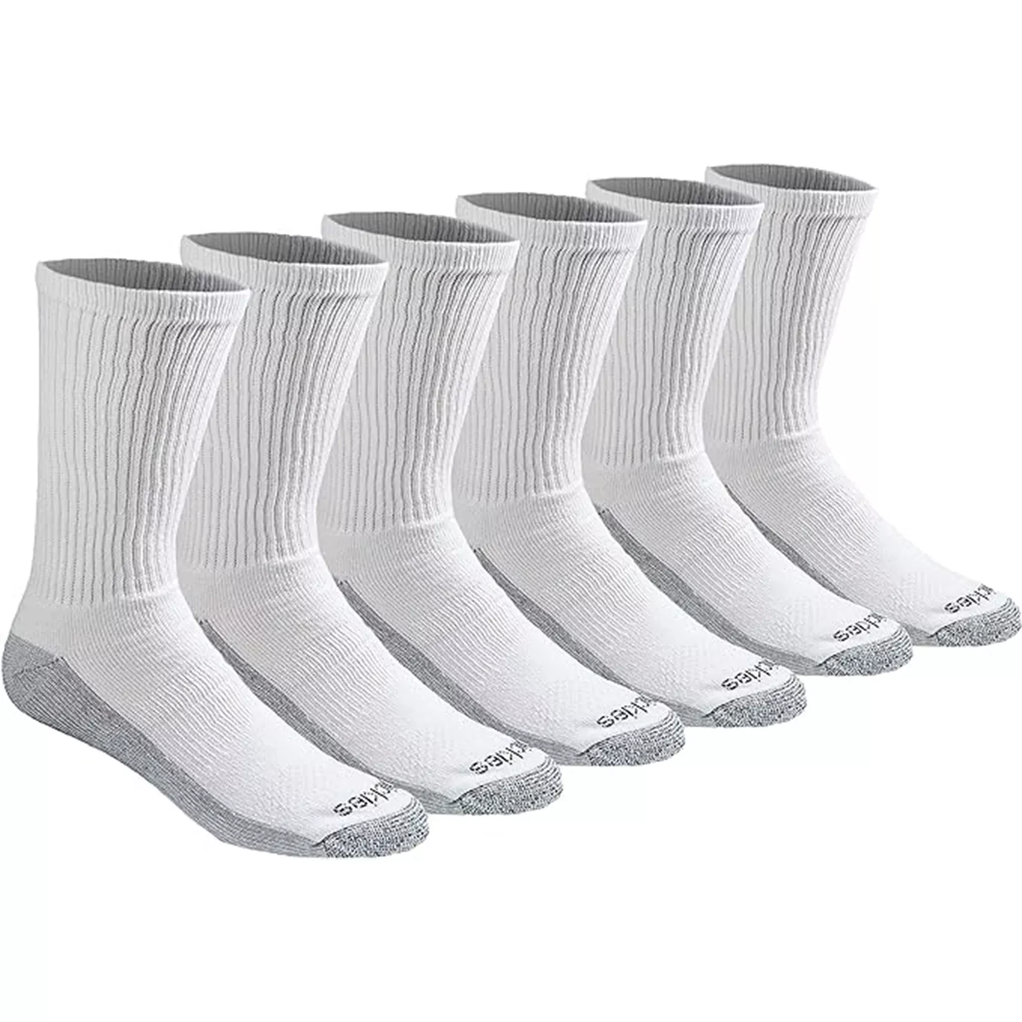 Dickies Men's 6 Packs Dri-Tech Crew Socks, Sizes 12-15 (I11752)