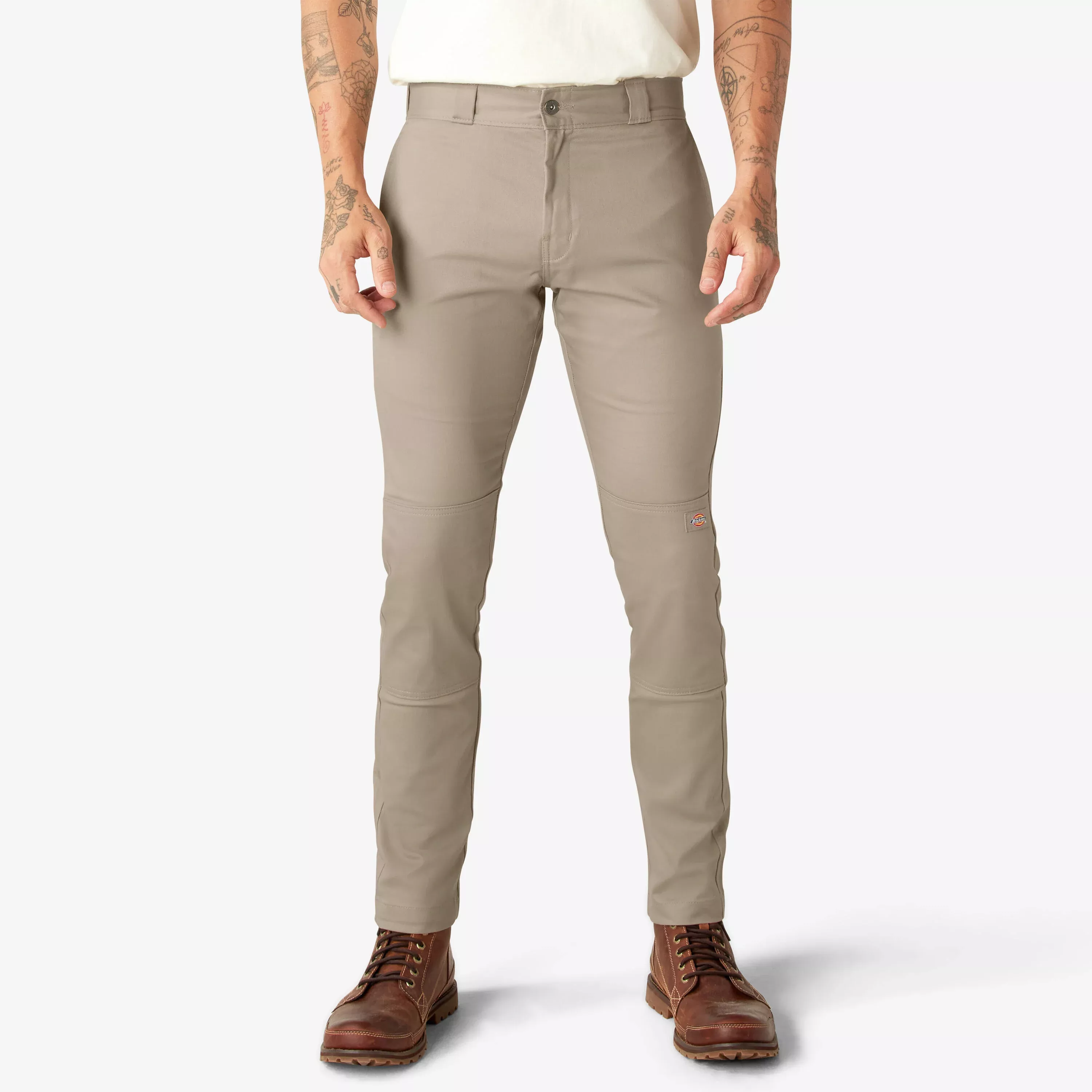 Dickies Skinny Fit Double Knee Work Pants - Desert Sand DWP811