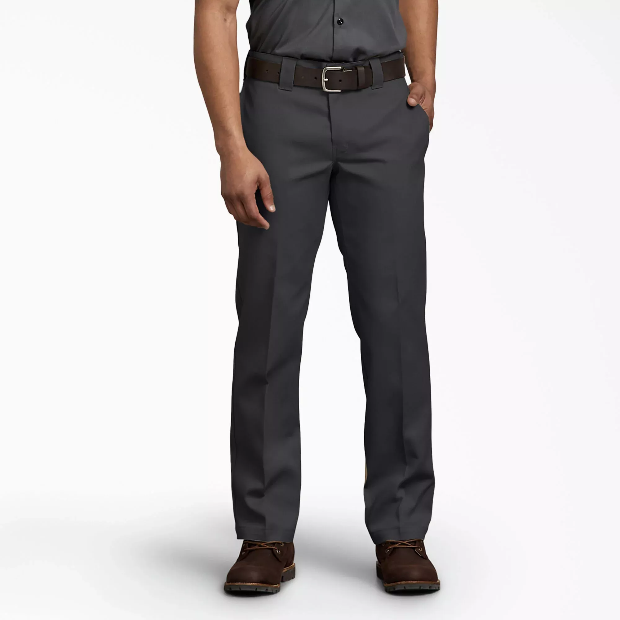 Dickies Slim Fit Straight Leg Work Pants, Black (873F)
