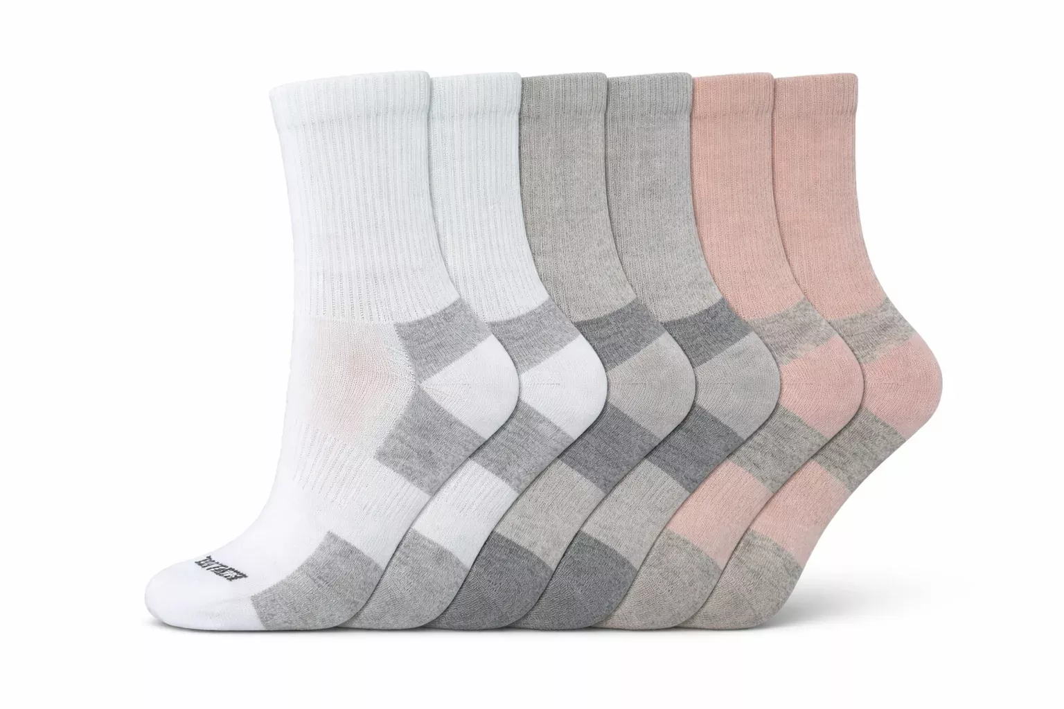 Dickies Women's 6 Packs Dri-Tech Mid Crew Socks, Sizes 6-9 ( I611036 )